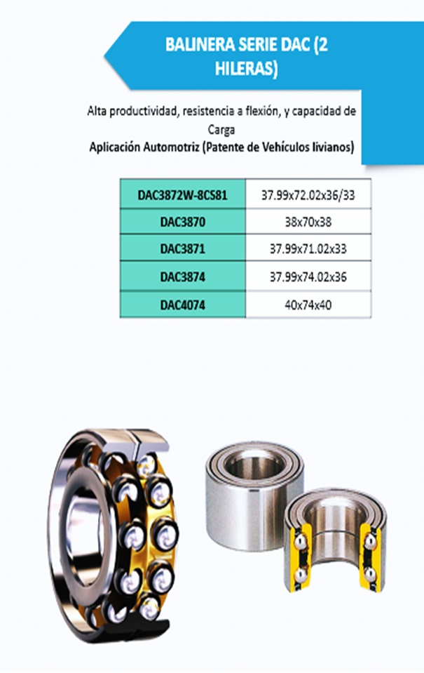 Balinera Serie DAC - 2 Hileras